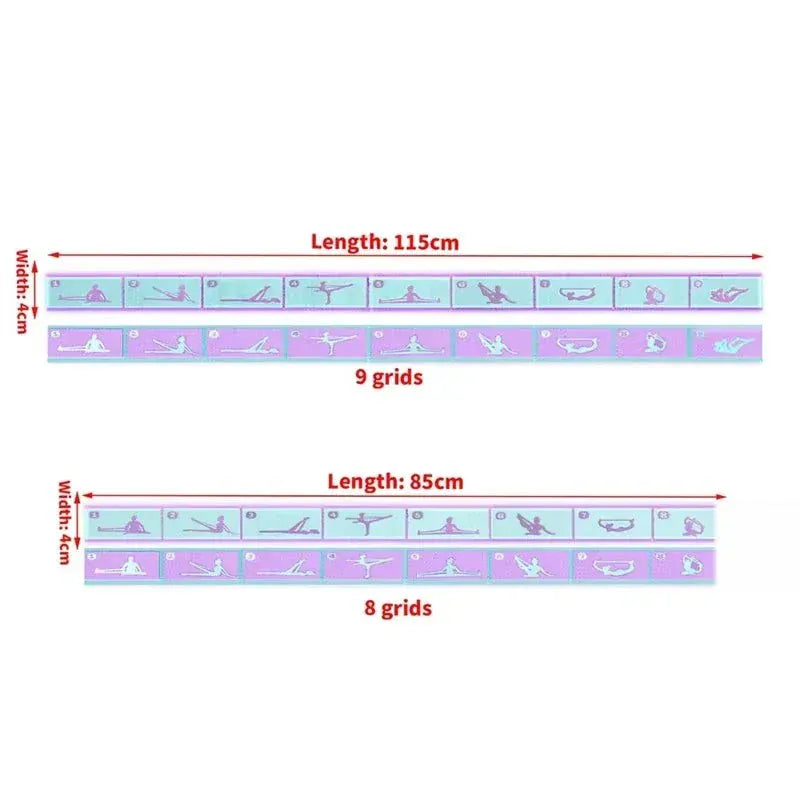 Elastic Yoga Resistance Band for stretching and strength training workouts