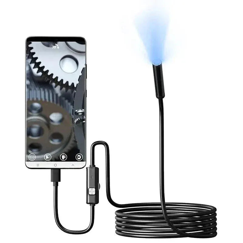 7mm Type-C Endoscope Camera Waterproof with 6 LEDs for Phone and PC
