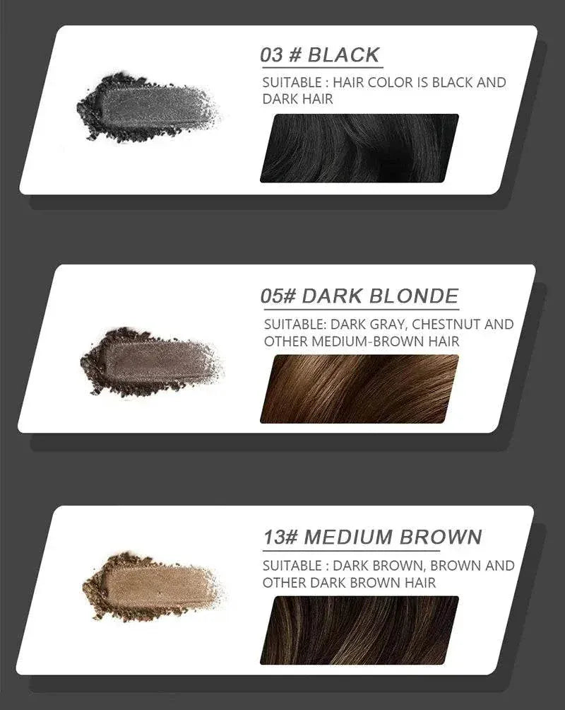 Black Hair Line Powder for natural hairline coverage and repair
