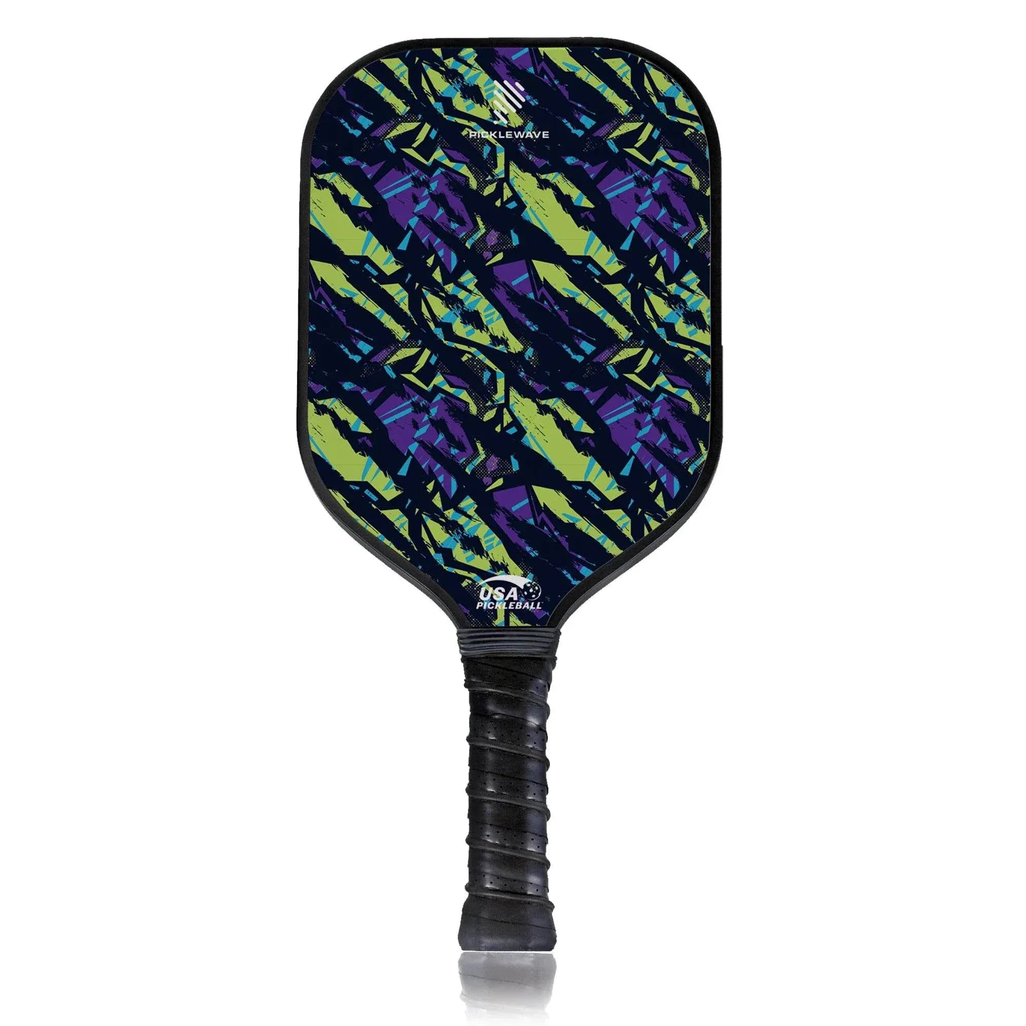 Tiger Zebra Style USAPA Pickleball Paddle Fiberglass Surface With High Grit & Spin Unibody Edgeless Sport Racquet Pickleball