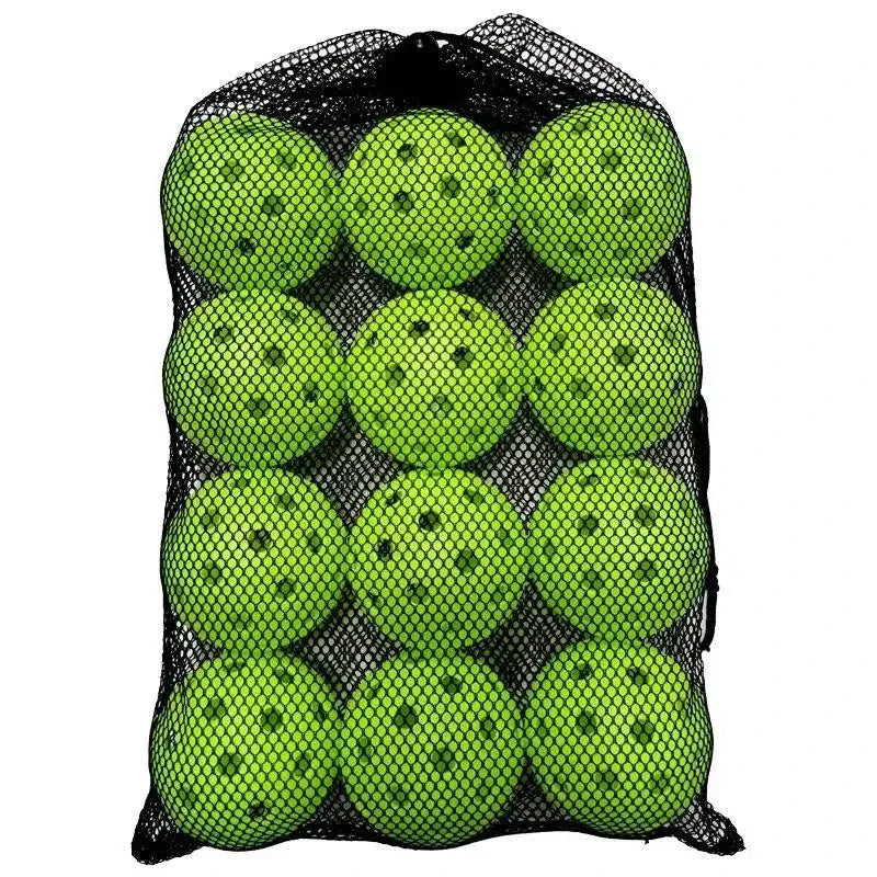 12pcs Pickleball 74MM 40 Holes Outdoor Durable Pickleballs 26g per Ball for Competition Pack of Outdoor Pickleballs
