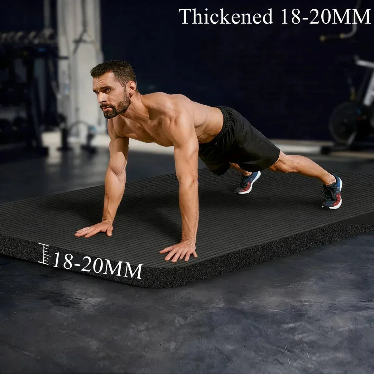 Thick anti-skid 183x61cm NBR yoga mat for exercise and Pilates