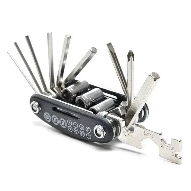 16 in 1 mountain bike multi tool wrench screwdriver for bicycle and motorcycle repair