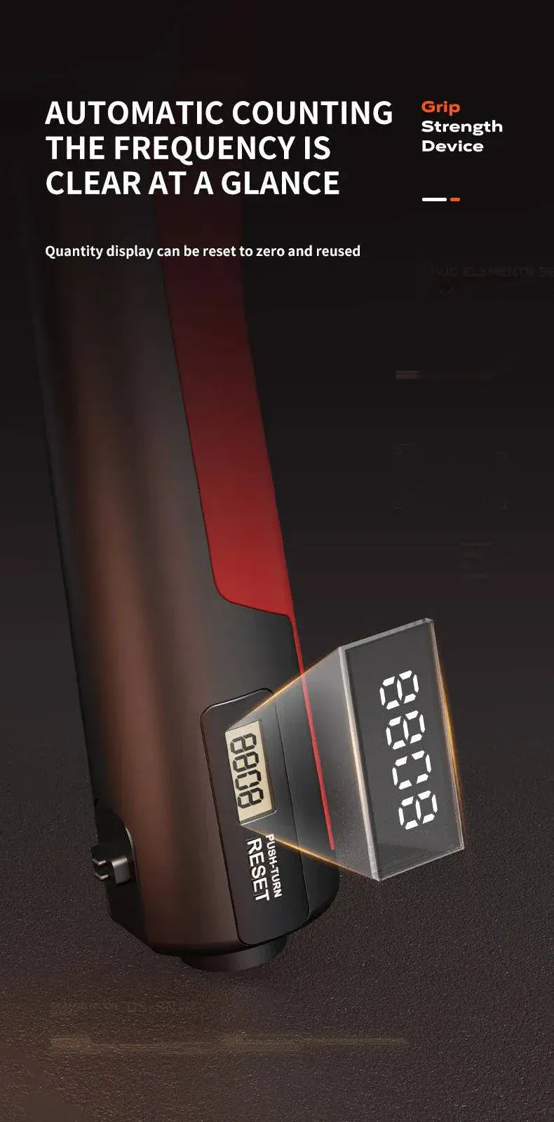 Adjustable hand grip strengthener with 5-100KG resistance for hand and forearm workouts