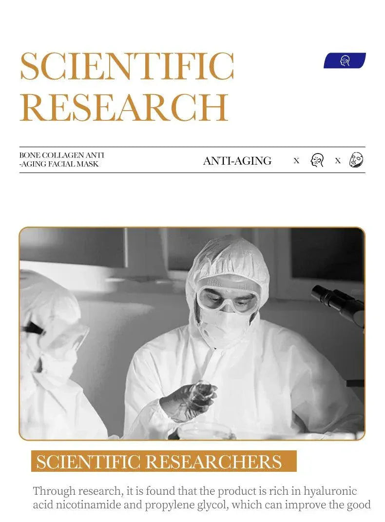 10-piece anti-wrinkle collagen face mask set for hydration and skin rejuvenation