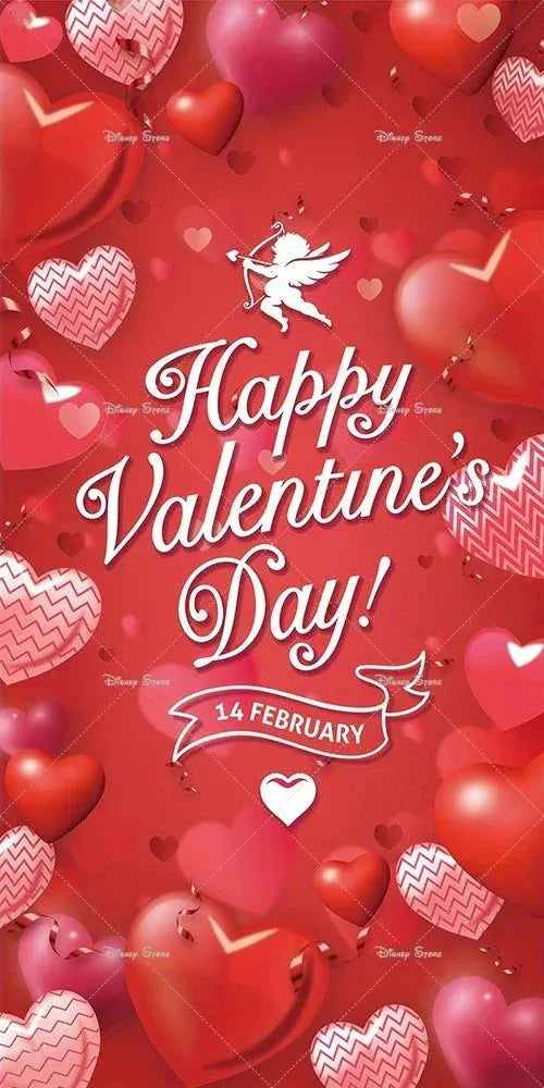 Valentine Day Door Cover with vibrant red roses and love-themed design for romantic occasions