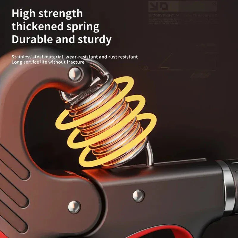Adjustable hand grip strengthener with 5–100KG resistance for hand and forearm strength training
