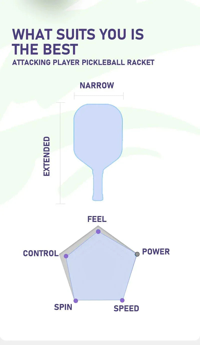 Kawasaki Pickleball Paddle Durable PP Honeycomb Core Fiberglass Surface Pickle Ball For Men Women Beginners