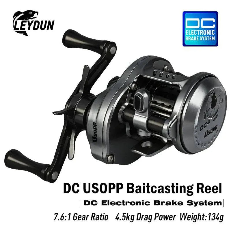 Leydun New DC Usopp ultralight baitcasting reel with 7.6:1 gear ratio and 4.5kg drag power