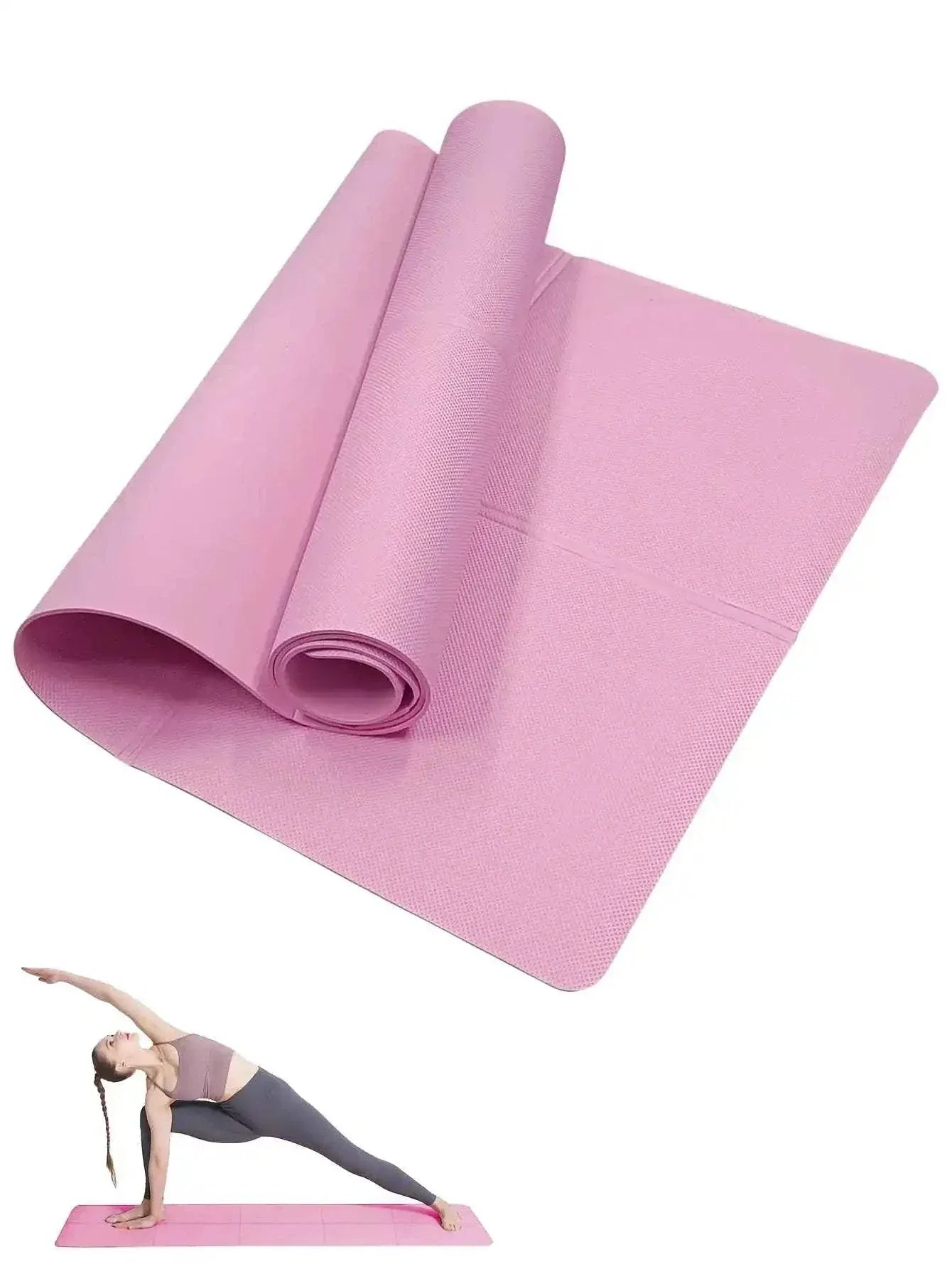 Yoga Mat Pilates Fitness Mat 3/4/6mm Thickness Non Slip Yoga Cushion