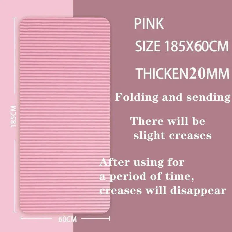 Yoga Mat - 183×60cm Thick Anti-skid Sports Fitness Mat for Exercise