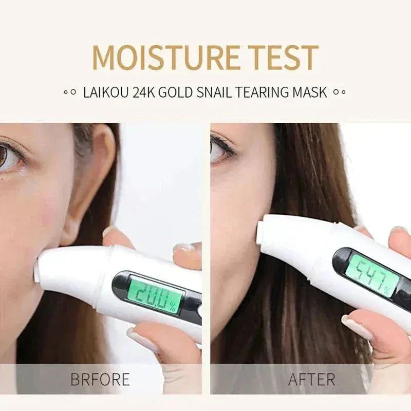 24K Gold Snail Collagen Peel-Off Mask detoxifies, hydrates, and rejuvenates skin with 24K gold and snail collagen.