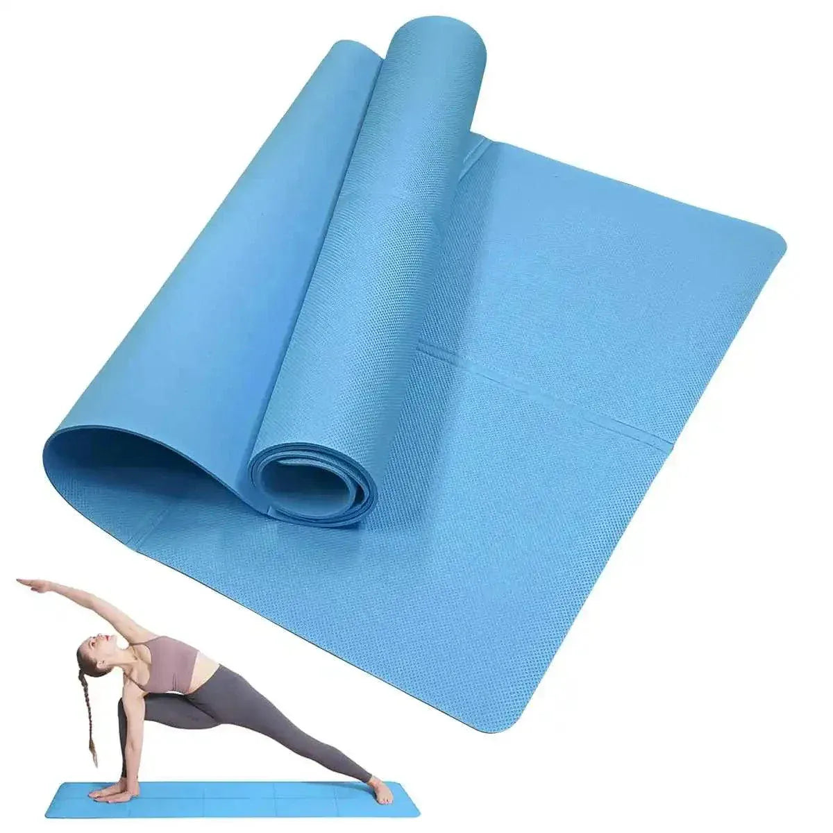 Yoga Mat Pilates Fitness Mat 3/4/6mm Thickness Non Slip Yoga Cushion