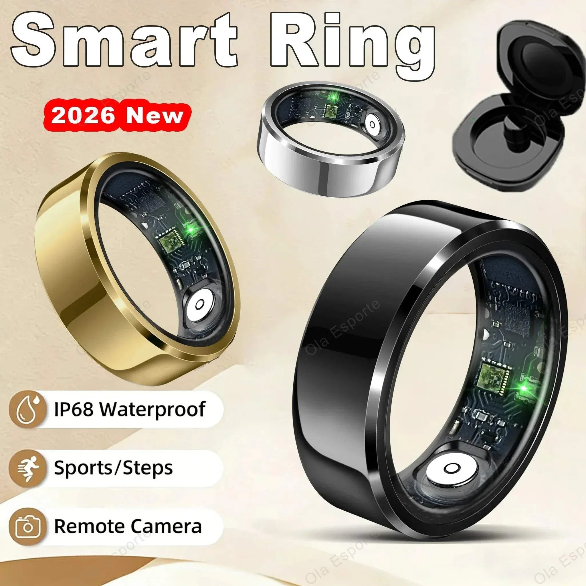 2026 Smart Ring health and fitness tracker wearable with heart rate and sleep monitoring