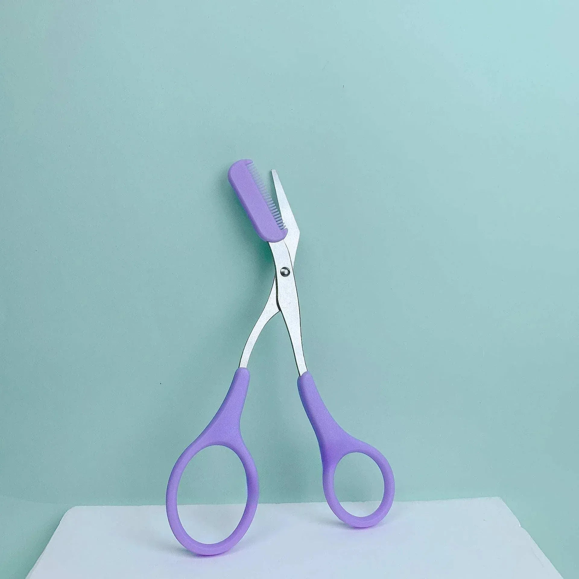 Multi-color stainless steel eyebrow razor scissor trimmer for beginners