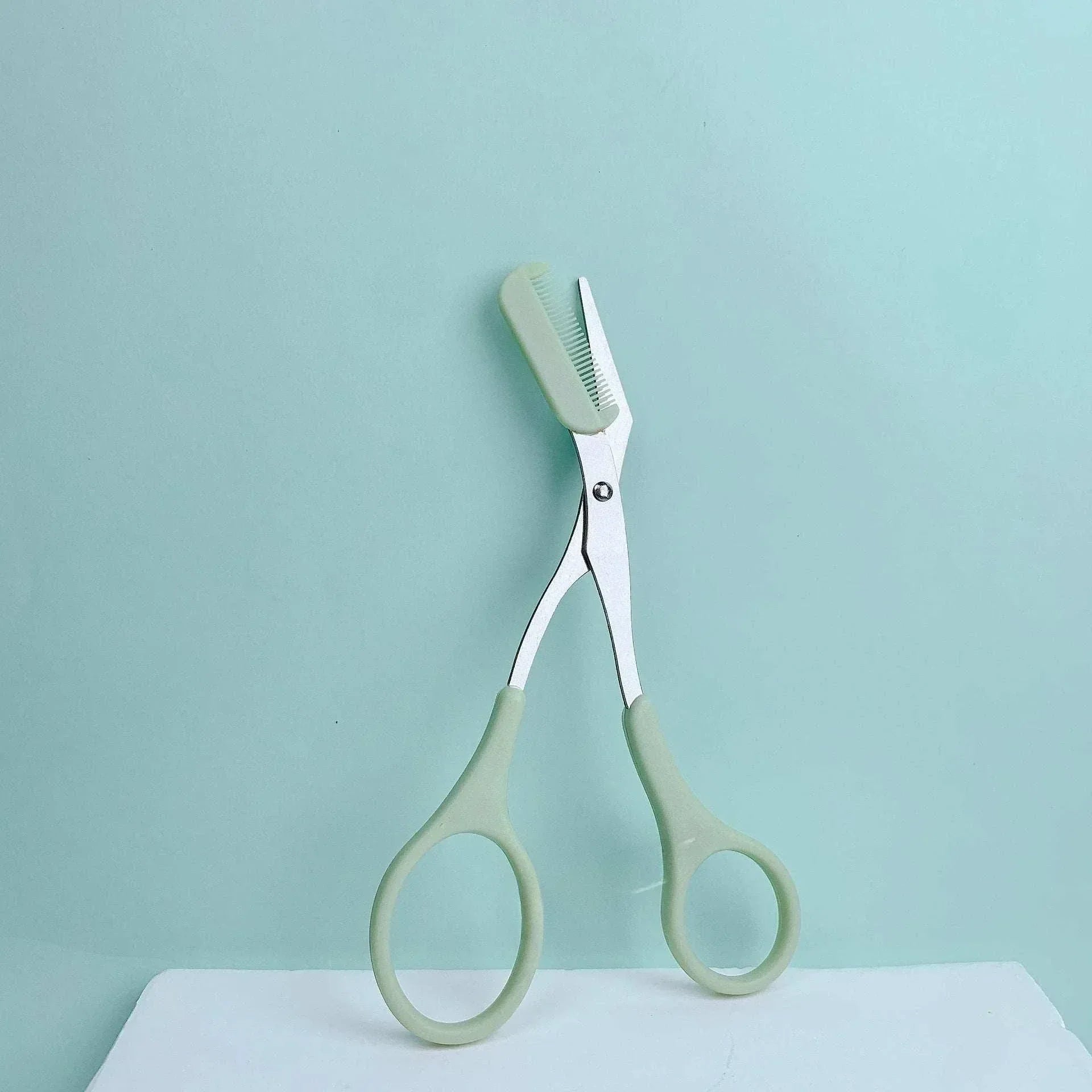 Multicolor stainless steel eyebrow razor scissor trimmer for beginners safe anti-scratch crescent sharp beauty tool