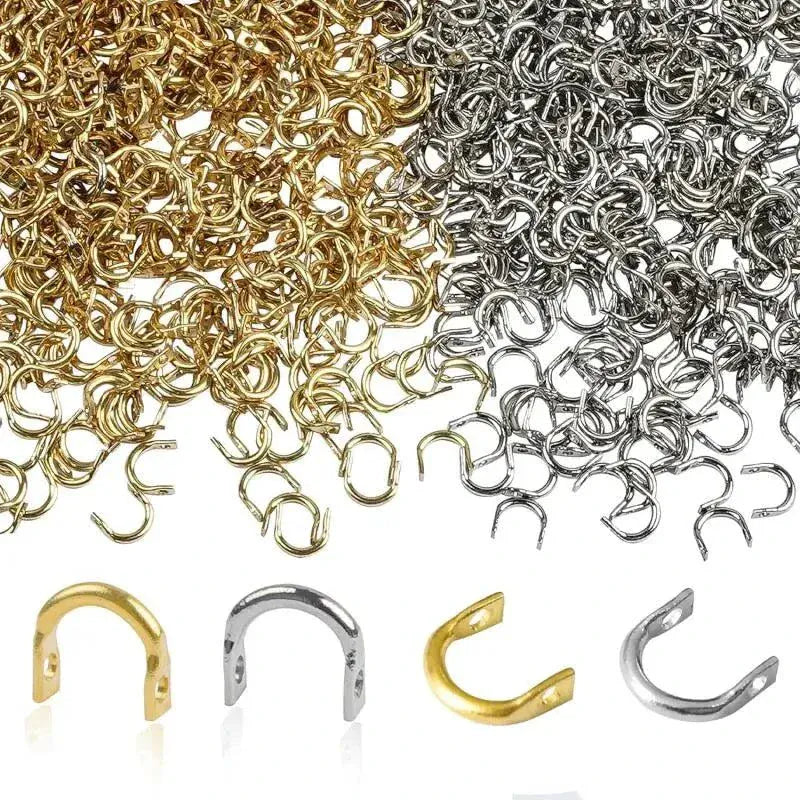 Fishing U-Ring 6*6mm Silver Gold Rotating Piece Accessory - Spinner