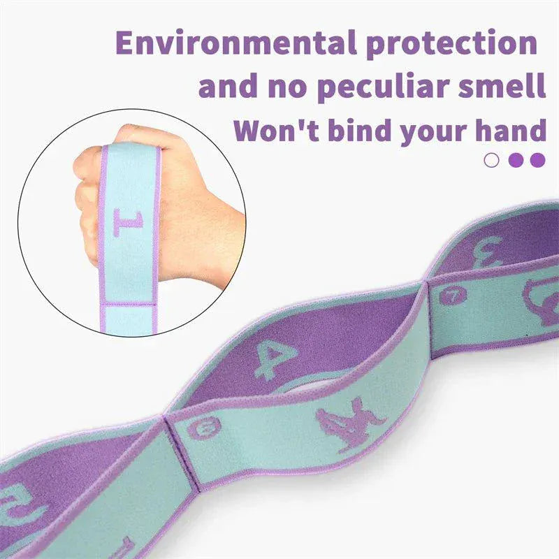 Elastic Yoga Resistance Band for stretching and strength training workouts