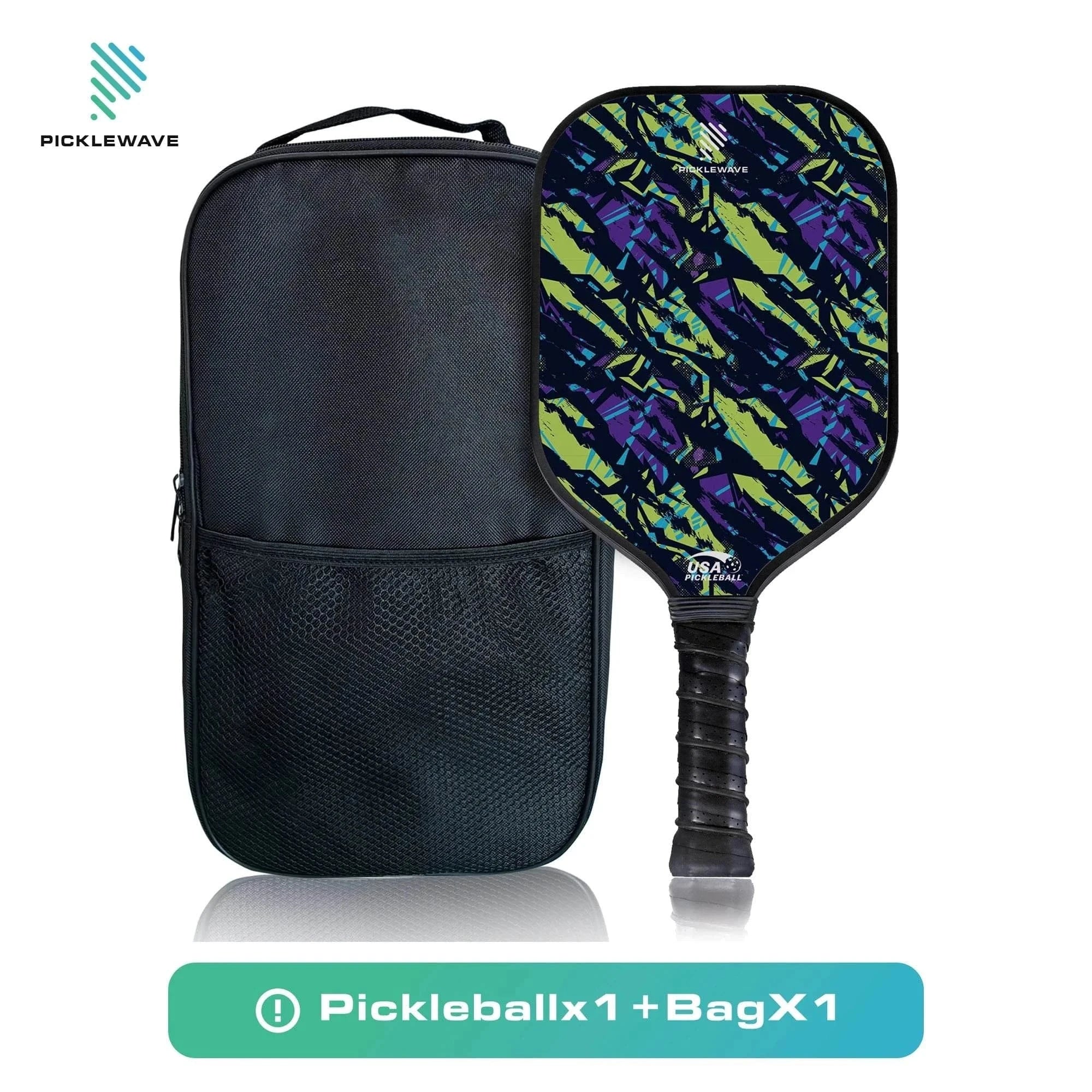 Tiger Zebra Style USAPA Pickleball Paddle Fiberglass Surface With High Grit & Spin Unibody Edgeless Sport Racquet Pickleball