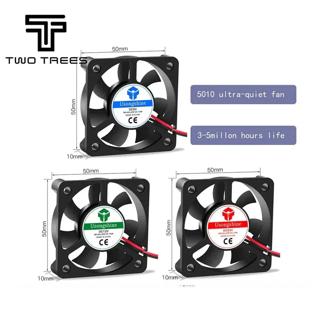 3D printer cooling fan with durable motor and optimized airflow for improved print quality