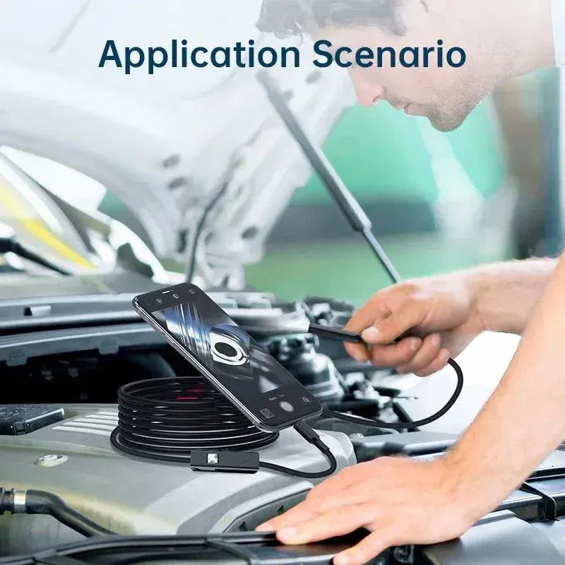 7mm Type-C Endoscope Camera Waterproof with 6 LEDs for Phone and PC