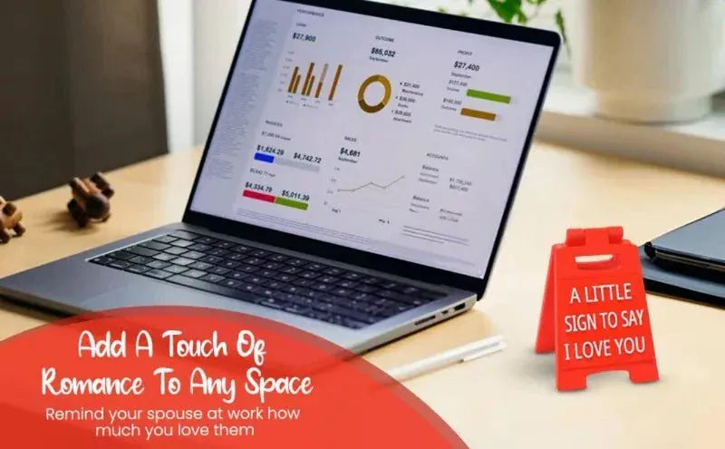 Romantic "I Love You" Valentine gift sign for Valentines Day gifts and home décor