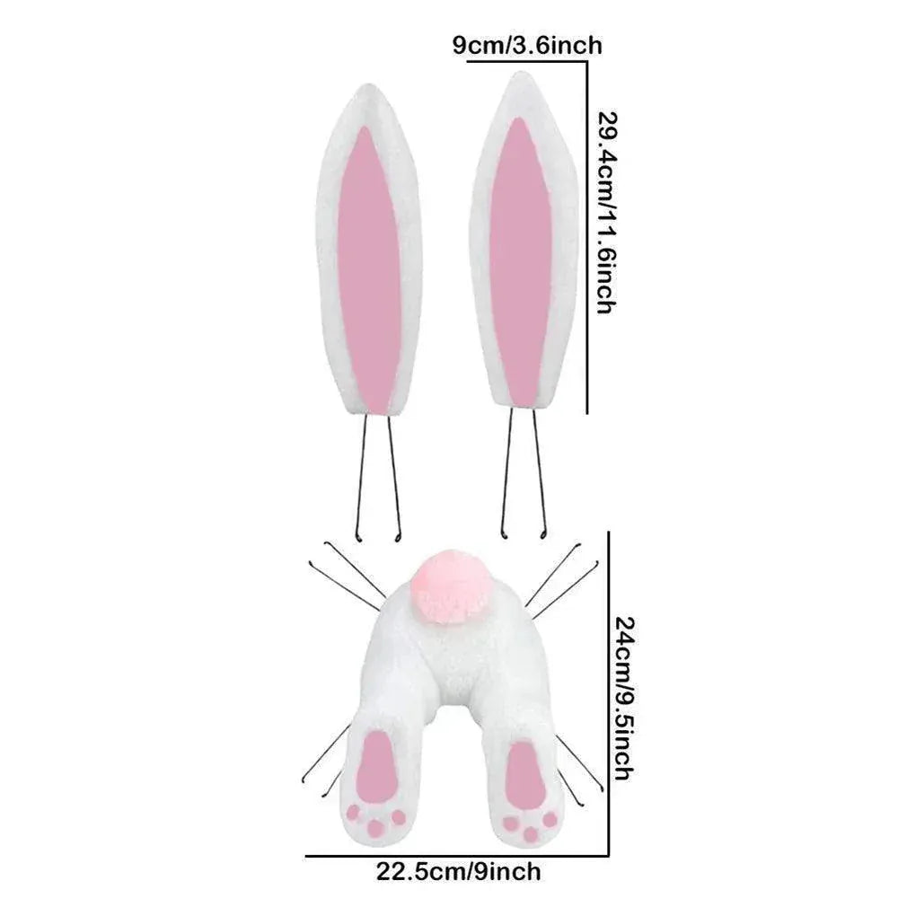 Easter Rabbit Bunny Butt Wreath Kit – Spring Door Decoration for Home