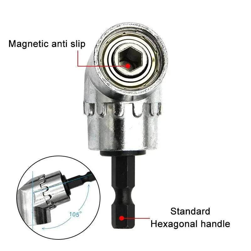 Electric Drill Angle Adapter- 105° Turning Screwdriver Joint Extension