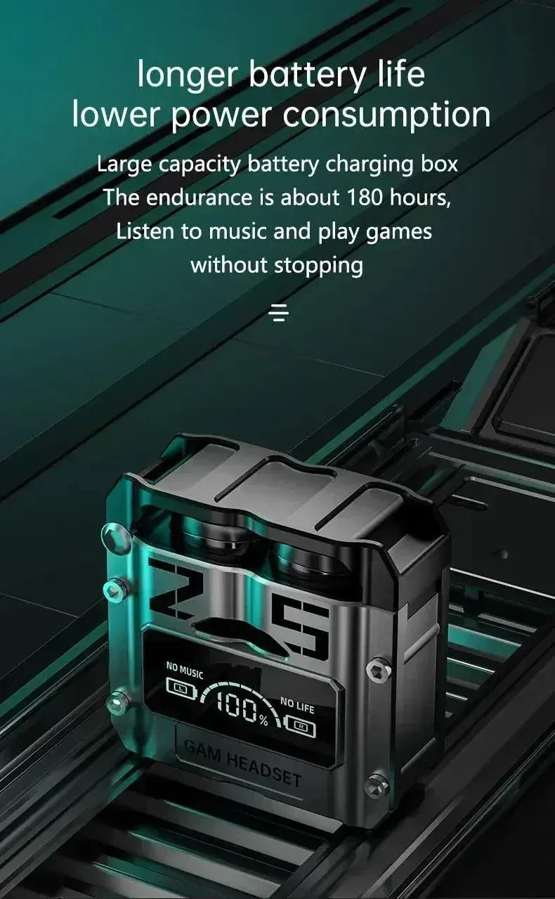 TWS wireless headphones Bluetooth earbuds with noise reduction and touch control for clear sound and deep bass