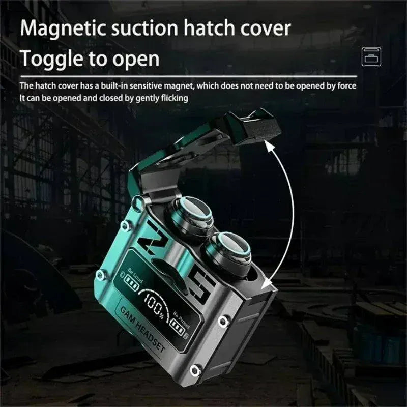 TWS Bluetooth wireless headphones with noise reduction and touch control for clear sound and deep bass