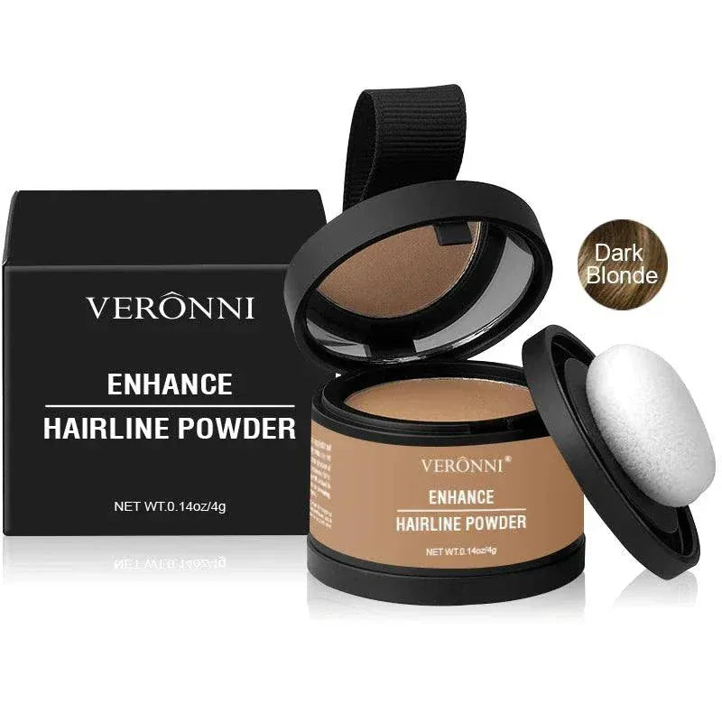 14 color Hair Line Powder with black root coverage for natural, instant, waterproof hairline repair