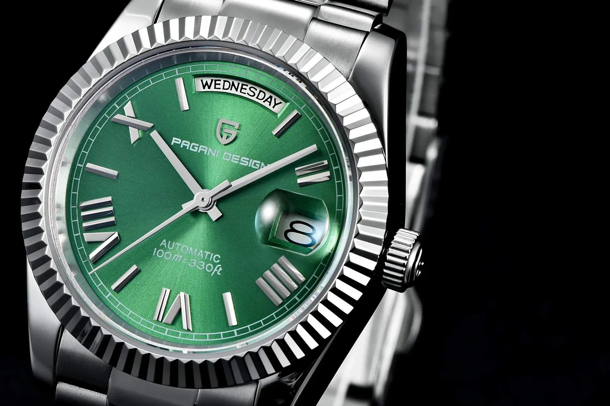 PAGANI DESIGN 2025 luxury automatic men's watch with 36mm sapphire glass and mechanical ST16 movement