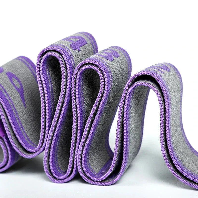 Multi-section yoga resistance bands for full-body workouts and stretching
