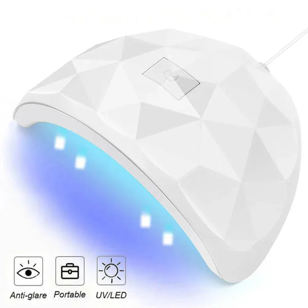 54W USB UV LED nail gel lamp with automatic sensor and portable design