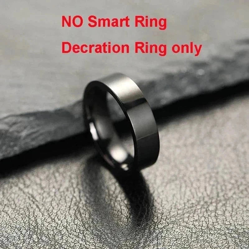 2026 Smart Ring health and fitness tracker showing heart rate and workout stats on finger