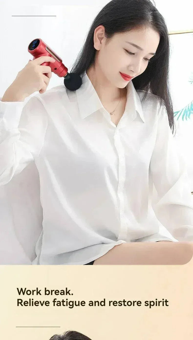 Compact USB Mini Muscle Massage Gun for deep tissue muscle relief