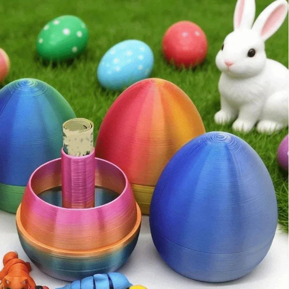 Annoying 3D Printed Easter Egg- Funny Plastic Interactive Egg Ornament