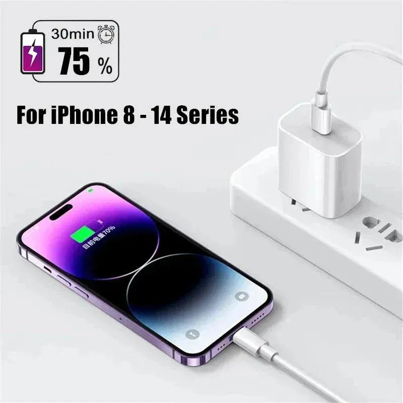 Compact 35W PD Fast Charger USB-C adapter for iPhone and iPad fast charging