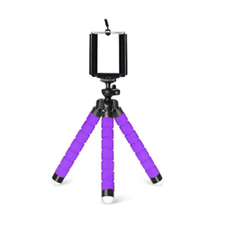 Mini Tripod for smartphone and camera with flexible octopus-style base and adjustable clip for stable photos and videos