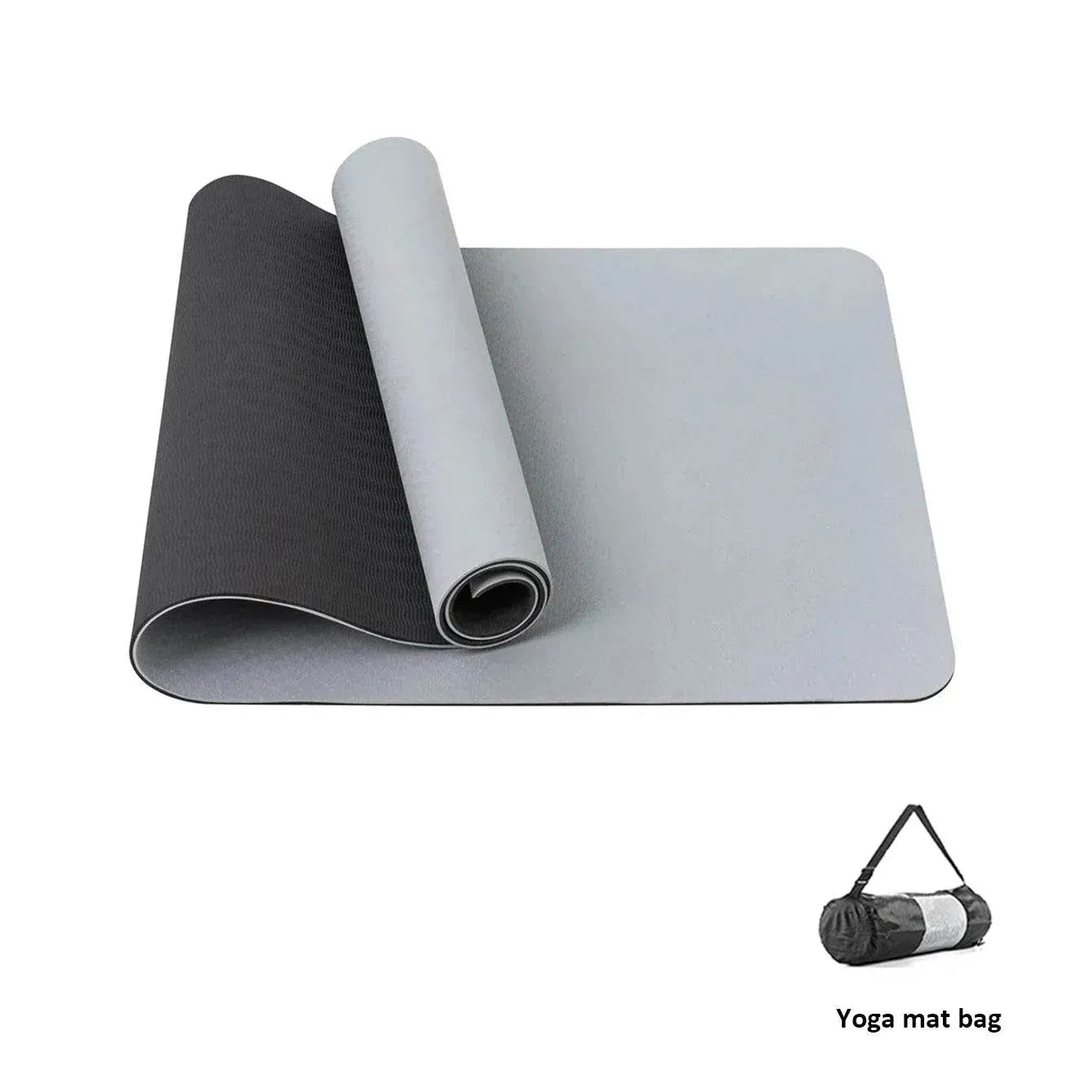 Yoga Mat - Eco Friendly Non Slip Double-Sided Fitness Exercise Mat.