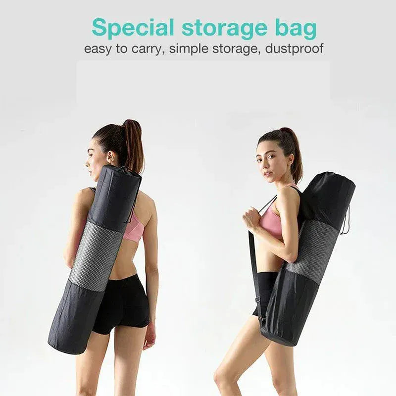 Yoga Mat - Eco Friendly Non Slip Double-Sided Fitness Exercise Mat.