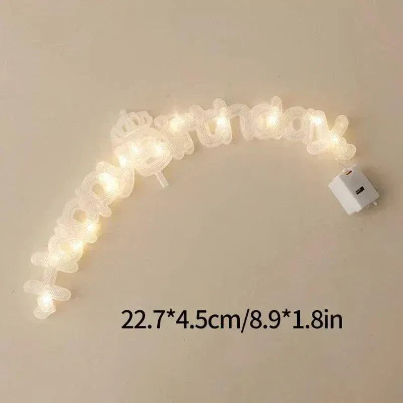 LED Cake Topper- Happy Birthday Cake Light & Wedding Night Light DecorLED Cake Topper- Happy Birthday Cake Light & Wedding Night Light Decor