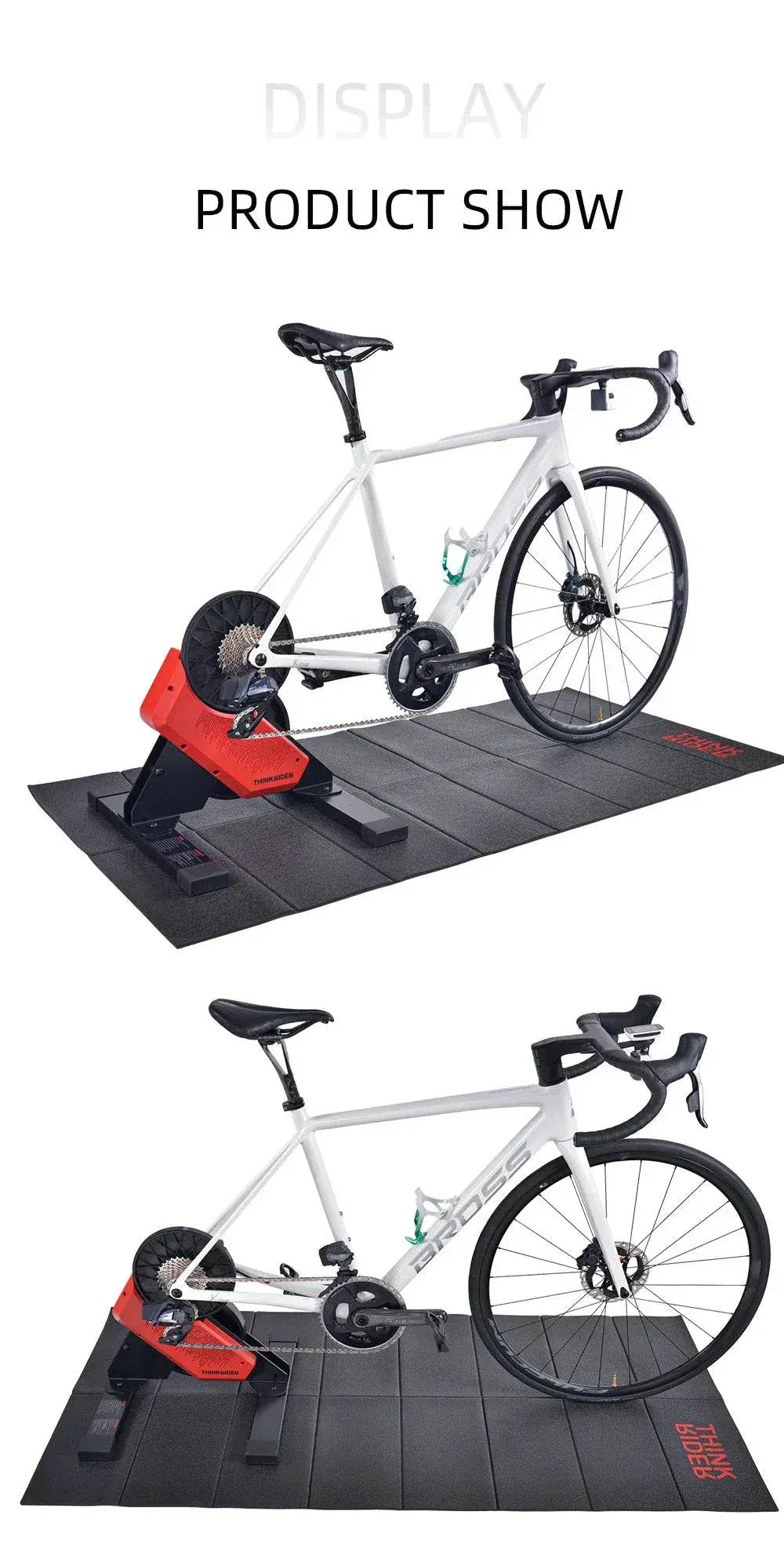 Thinkrider Training Mat - Durable Yoga Mat for Bike Trainer & Exercise