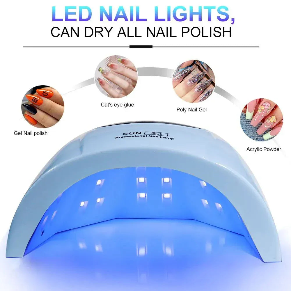 Professional UV LED Nail Lamp with 24 LEDs for fast gel nail curing and drying