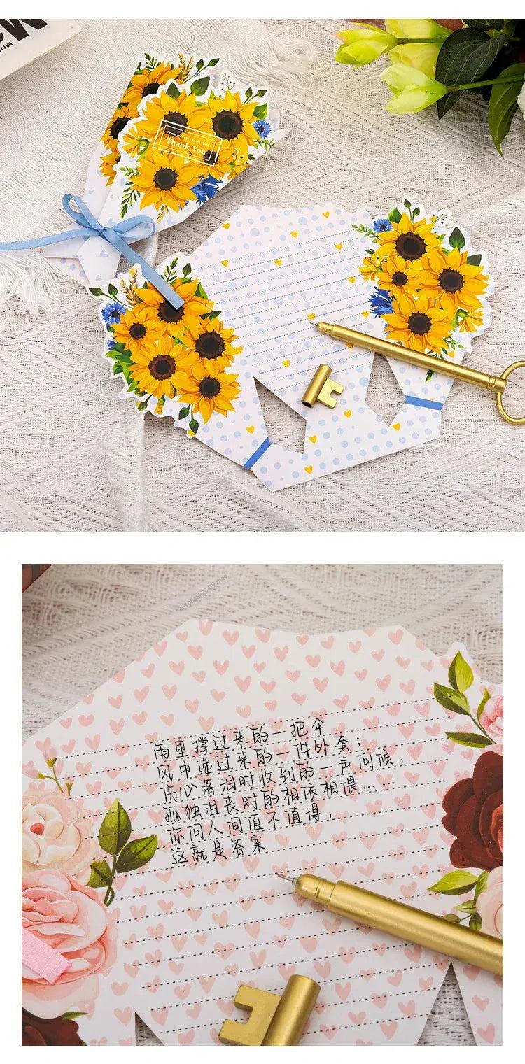 Creative Carnation Thanks Flowers 3D pop-up greeting card with floral design and bouquet bow for birthday and special occasions