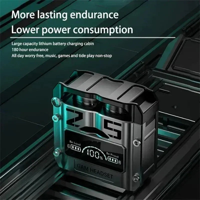 TWS Bluetooth wireless headphones with noise reduction and touch control in a compact ergonomic design