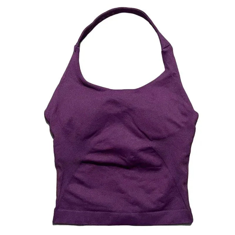 Women sports yoga vest running gym top fitness quick-dry workout high elastic seamless tank top