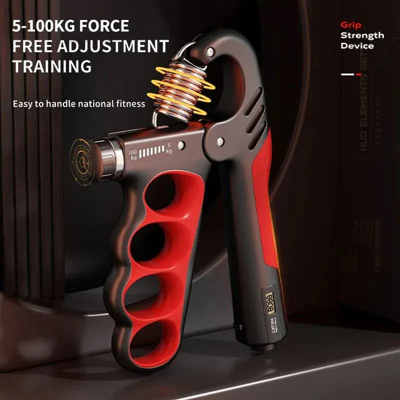 Adjustable Grip Strengthener with 5–100KG resistance for hand and forearm training