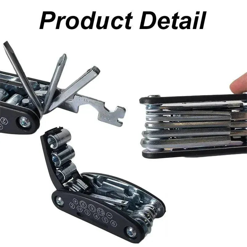 16 in 1 Mountain Bike Portable Socket Multi-Tool for Bicycle Repair.