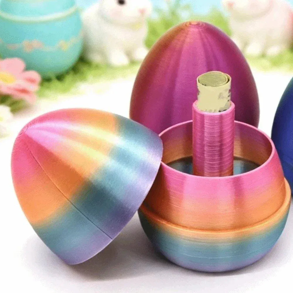 Annoying 3D Printed Easter Egg- Funny Plastic Interactive Egg Ornament